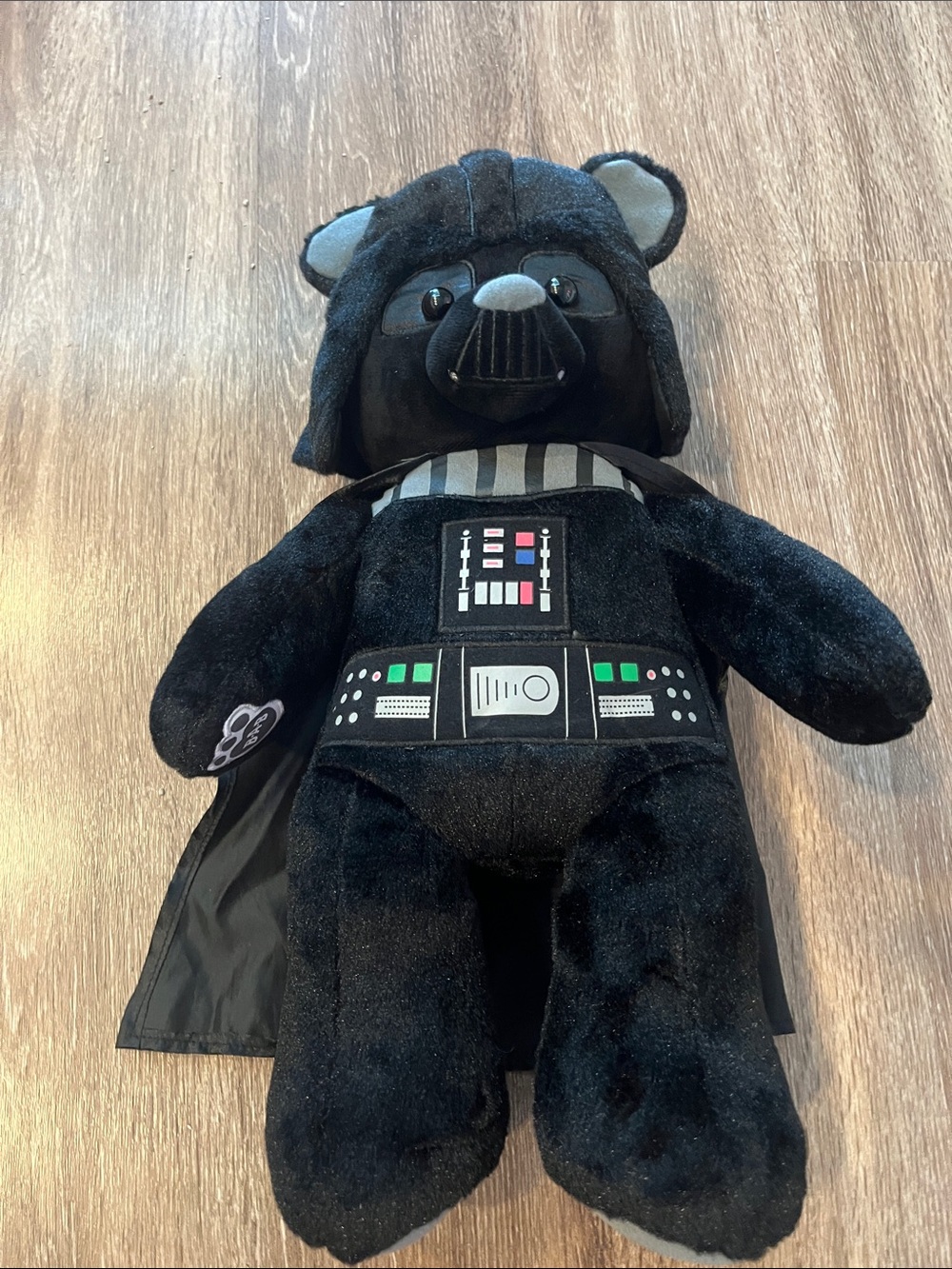 Build a Bear Black Darth Vader Plush Bear - Kids Stuffed Toy